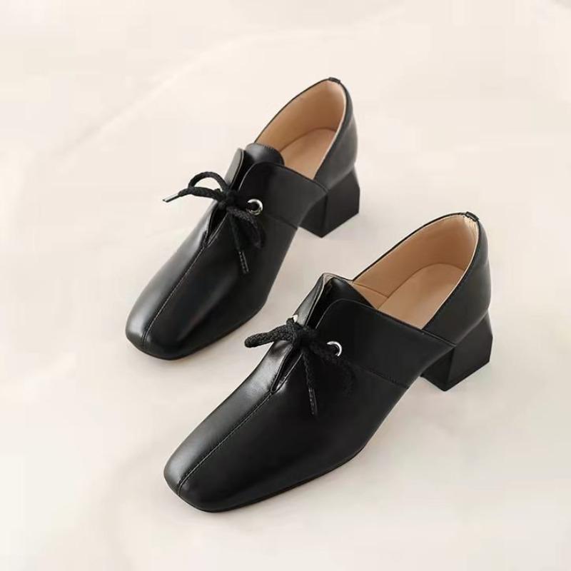 

Модный дизайн женские лоферы туфли из мягкой кожи удобные повседневные туфли на высоком каблуке однотонные туфли женские офисные туфли для вечеринки одинарные туфли Лолита 35 чёрный