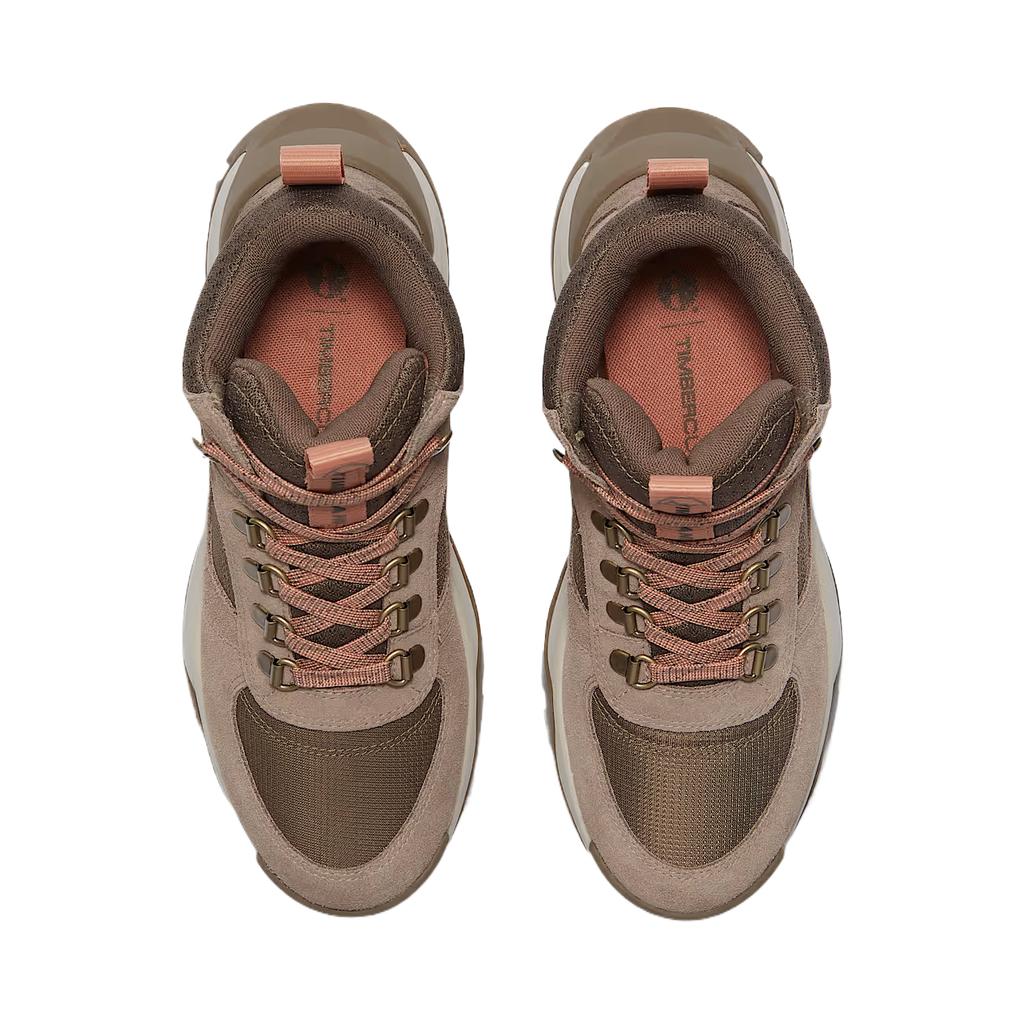 Timberland Maddsen Fabric Leather Peak Comfortable Classic Simple Retro Durable Waterproof High-Top Hiking Shoes Women Hiking Shoes Brown TB0A41Q8ET5