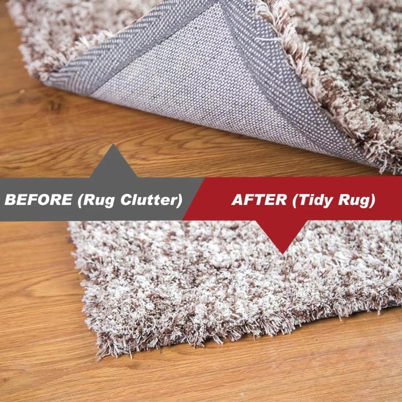 Rug Gripper Carpet Tape Non Slip Rug Pads Area Under Rug Carpet Tape Stickers Anti Slip Grips for Hardwood Floors, Tile, Wood