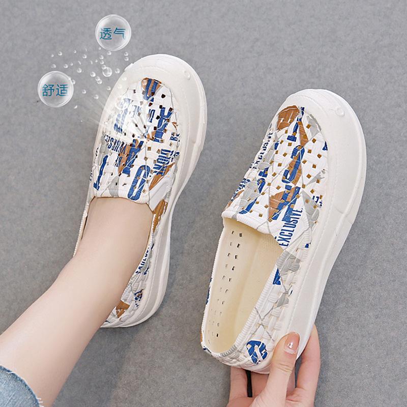 

Cave shoes women s summer stepping on shit sandals cute foreign soft bottom mesh breathable waterproof beach shoes stall 40 жовтий