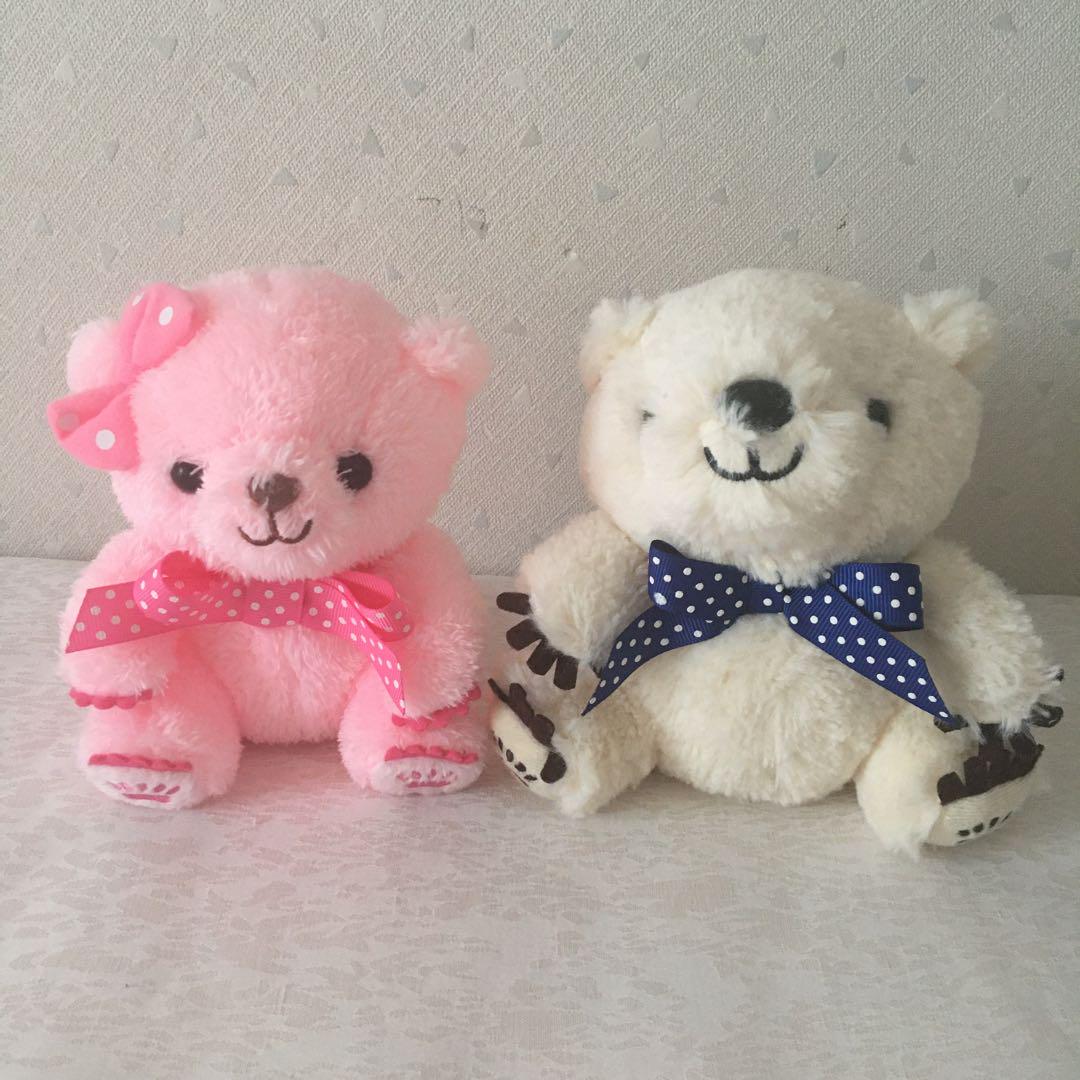 

[USED] Hokkaido Limited Edition Kororu-kun and Laila-chan Plush Toys, Teddy Bears