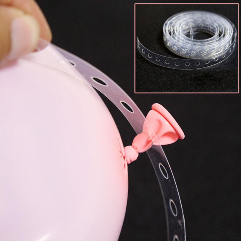 5M Transparent DIY Ballon Decorating Strip Connect Chain for Celebration Birthday Party Wedding