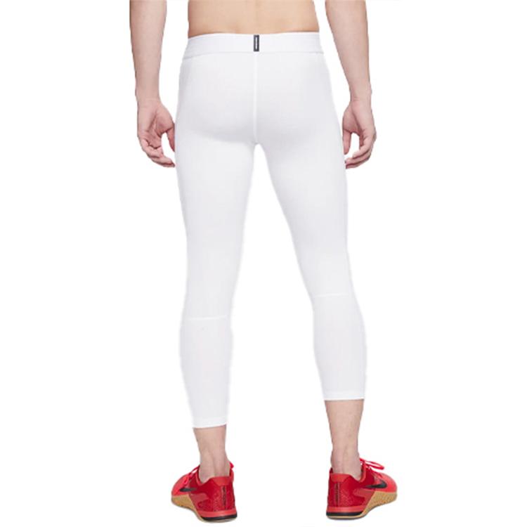 Nike Quick-Dry Breathable Compression Training Pants Men Bottoms White BV5644-100