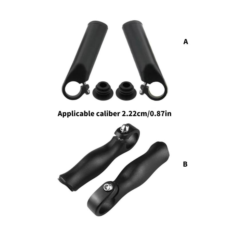 Universal Aluminum Alloys Bicycles Handlebar End Small Vice Handle Bicycles Small Auxiliary Handlebar Easy to Install