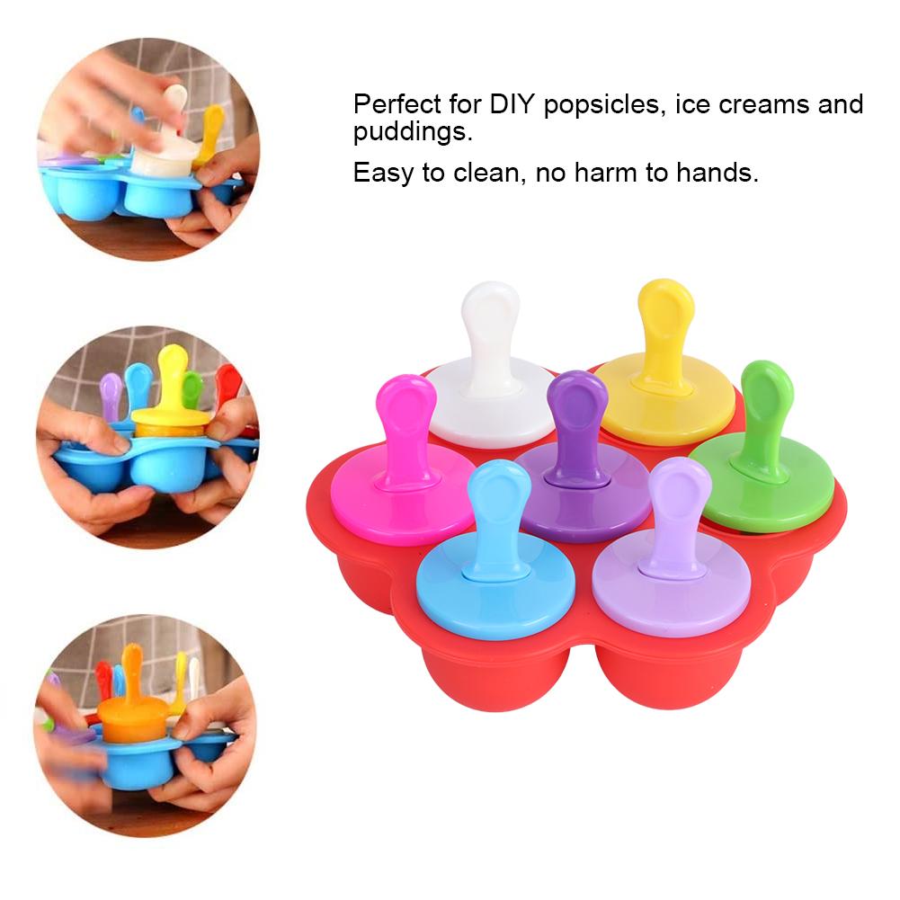 Household Reusable Silicone Ice Cream Molds   Making Mold Tool Kitchen Supplies