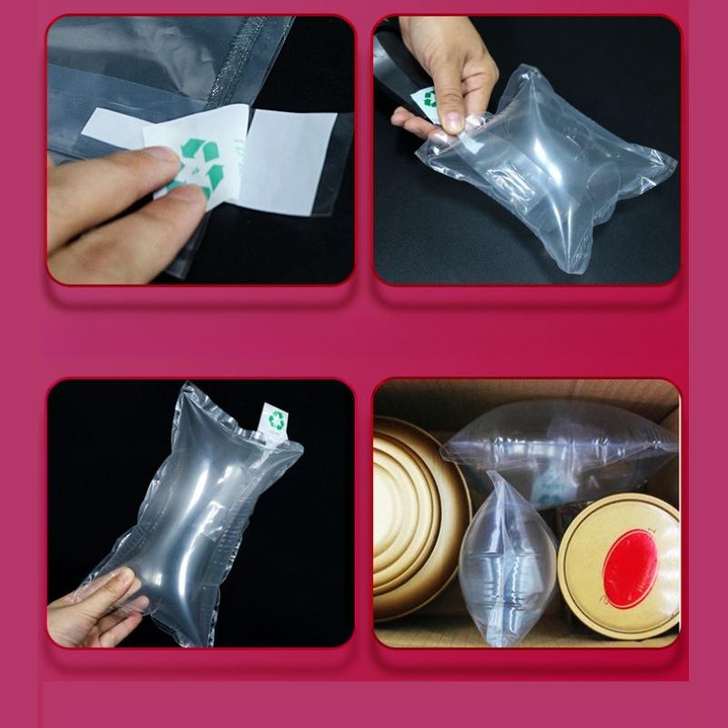 200pcs Gap Filling Bags Shockproof Filling Pouch Pressure Resistant Sealing Support Air Cushion PE Transparent Express Packaging Buffer Sack