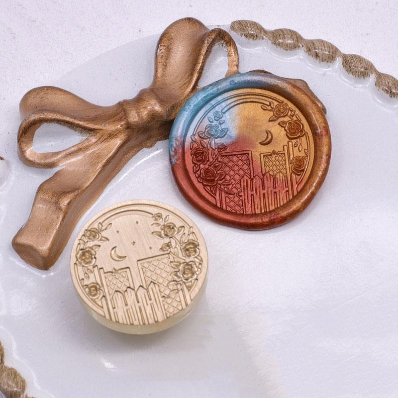 Stempellack Siegel Kupferkopf Künstlerisches Relief Rose Umschlag Tulpe Kerzenlicht Maiglöckchen Flammenfarbe Siegelkopf