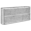 VidaXL Raised Garden Bed Flower Pot Planter Box Raised Bed Patio Terrace Outdoor Galvanized Steel 152x40x68cm 318897