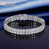 A Product European and American Popular Hip Hop 3MM Zircon Tennis Bracelet Double Row Tennisbracelet Tide