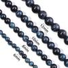 Natural Stone Deep Blue Tiger Eye Beads 6 8 10 12mm Round Loose Spacer Bead For Jewelry Making DIY Bracelet Necklace Accessories