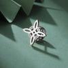 LIKGREAT Vintage Witch Knot Brooch for Women Men Stainless Steel Celtics Knot Pin Badge Wicca Protection Amulet Lapel Pins Gift