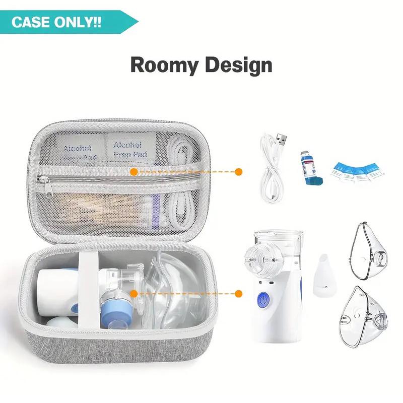 Portable Nebulizer Case Waterproof Respirator Case Medicine Bag Respirator Pouch Portable Carrying Case Medicine Pouch