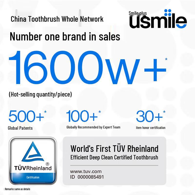 usmile F10PRO Smart Sonic Electric Toothbrush CN Plug (adapter Included)