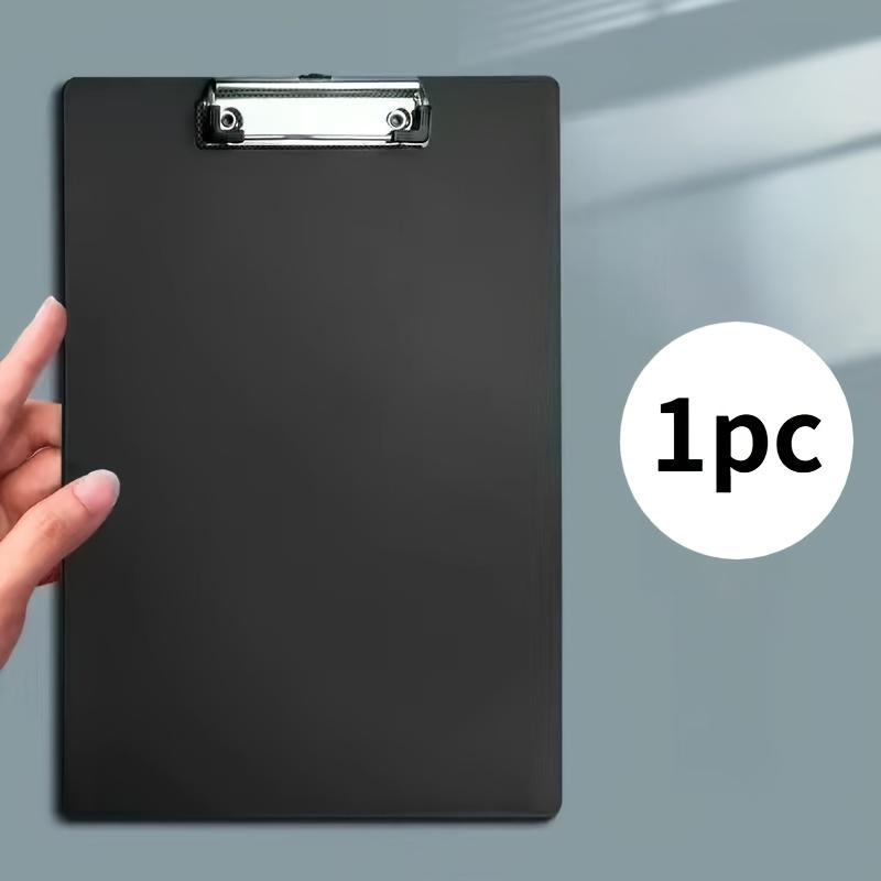 1pcs Black Plastic Clipboards, 12x8inch Clipboard Holds 80 Sheets, Low Profile Black Clip Boards in Bulk for Writing, board clip