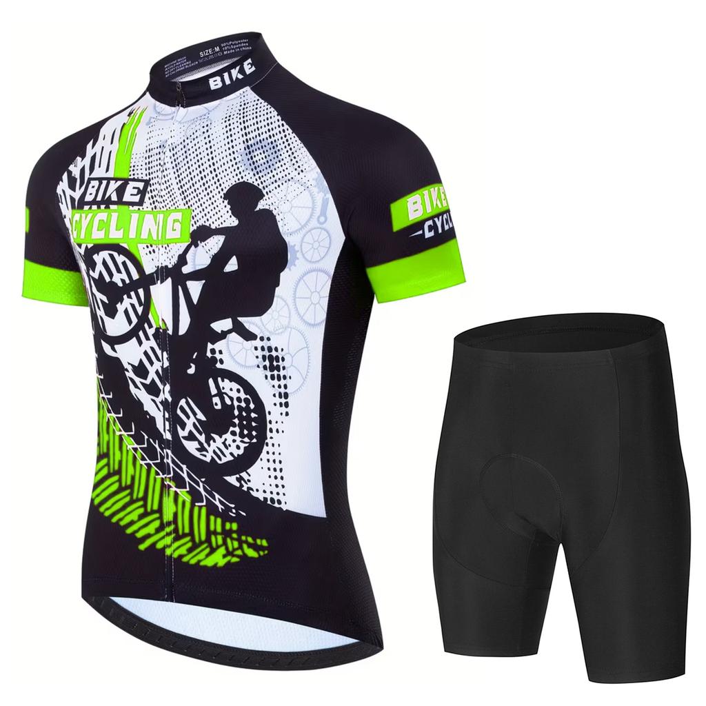 Men's Cycling Clothing Man Mens Cycling Clothes for Men Mtb Short Sets Summer Team Set Bib Shorts Bicycle Pants Bike Jerseys