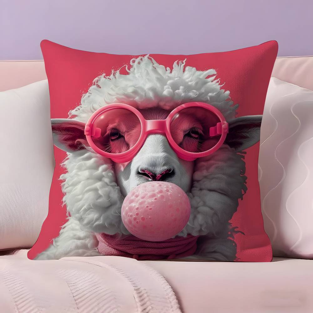 Vibrant Animal Bubble Fashion Tiger Pillow Case  Ultra Soft Skin Friendly Fabric Cloud Like Comfort & Concealed Zipper