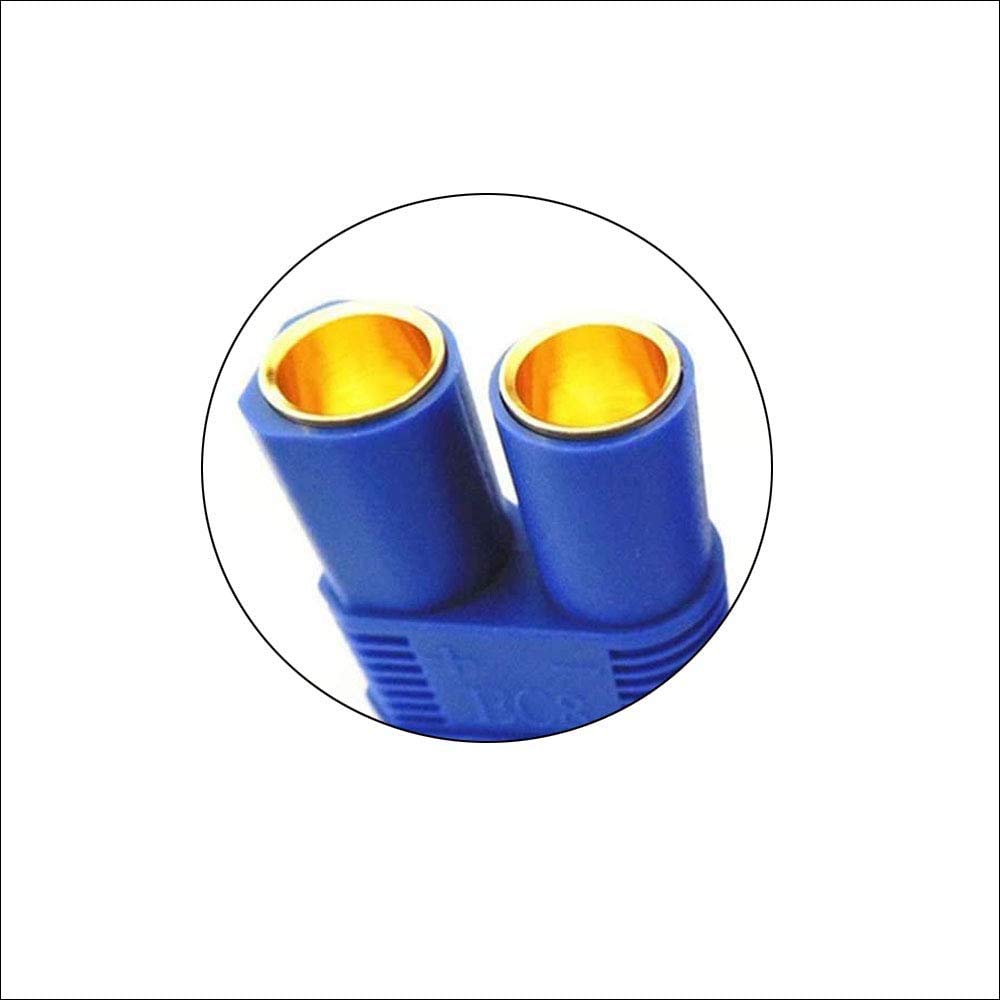 5 Pairs EC8 Connector Plug Male Female Gold Bullet Banana Plug Connectors for RC ESC Lipo Devices and Electric Motors 8.0mm