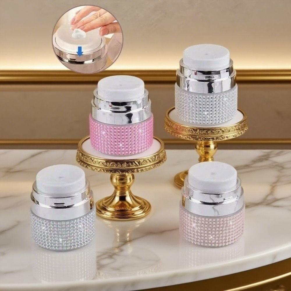 15ml Cremelotion Tiegel Luxus Strass Gesichtscreme Spender Tragbare Kosmetikcreme Flasche Reise