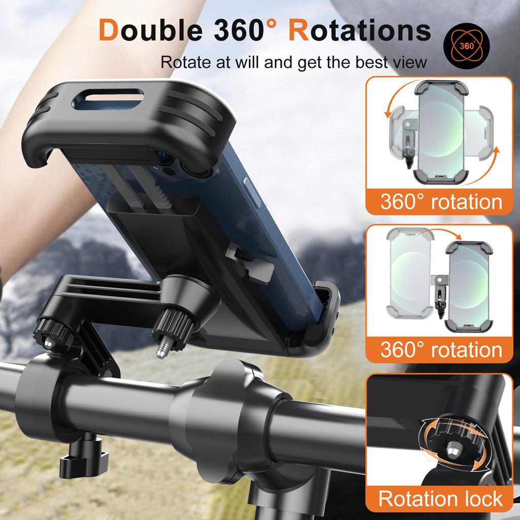 Electric vehicle mobile phone holder New motorcycle battery Bicycle takeaway navigation rearview mirror mobile phone holder