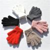 Years Old Boys Girls Baby Soft Warm Lovely Full Fingers Coral Plush Mittens Candy Color Kids Gloves