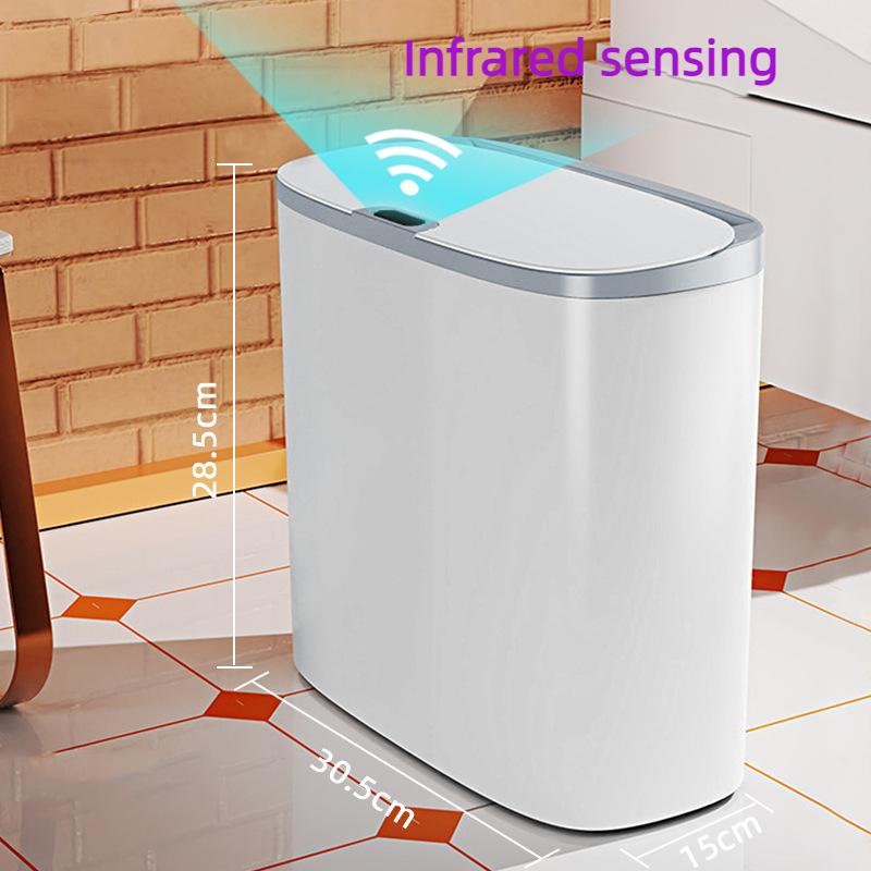Induction Trash Can Kitchen Bathroom Gap Smart Trash Can Household Automatic Induction Trash Can Paper Basket Batch