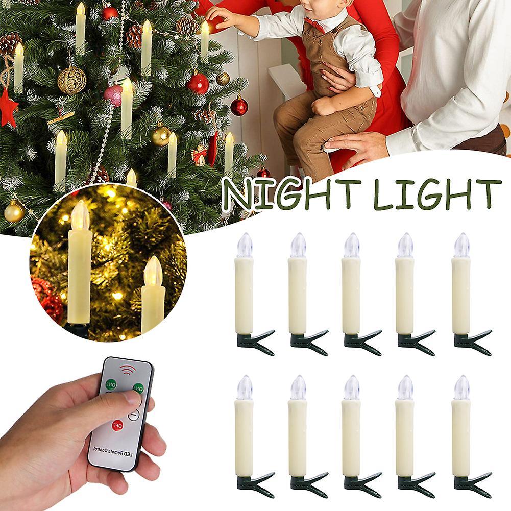 Cute Flameless Clip Candle Lights for Tree Lightweight Stylish Xmas Decor for Chirtamas Parties