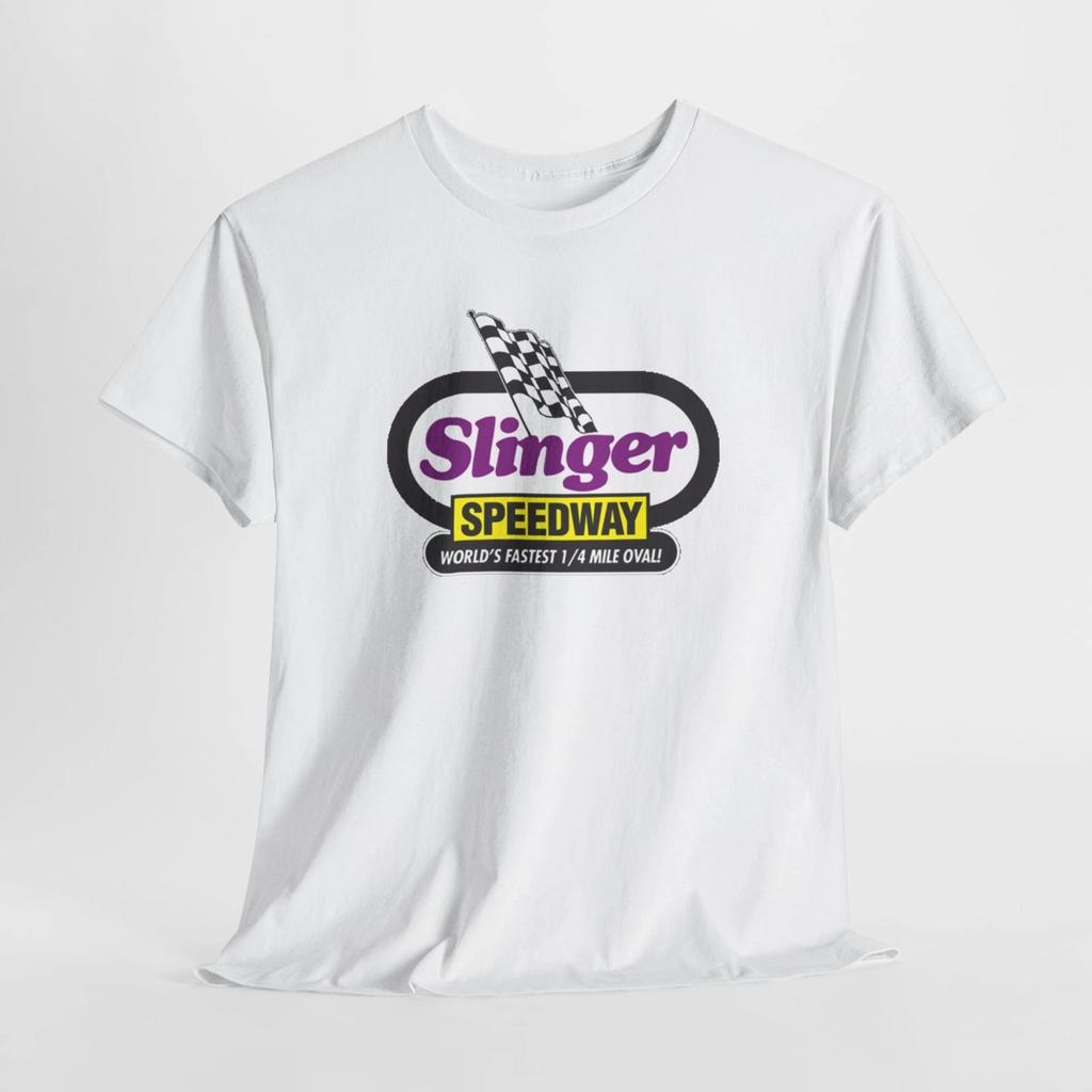 Slinger Super Speedway Unisex Tee, Quarter-Mile Oval Racing Fan Gift Shirt,