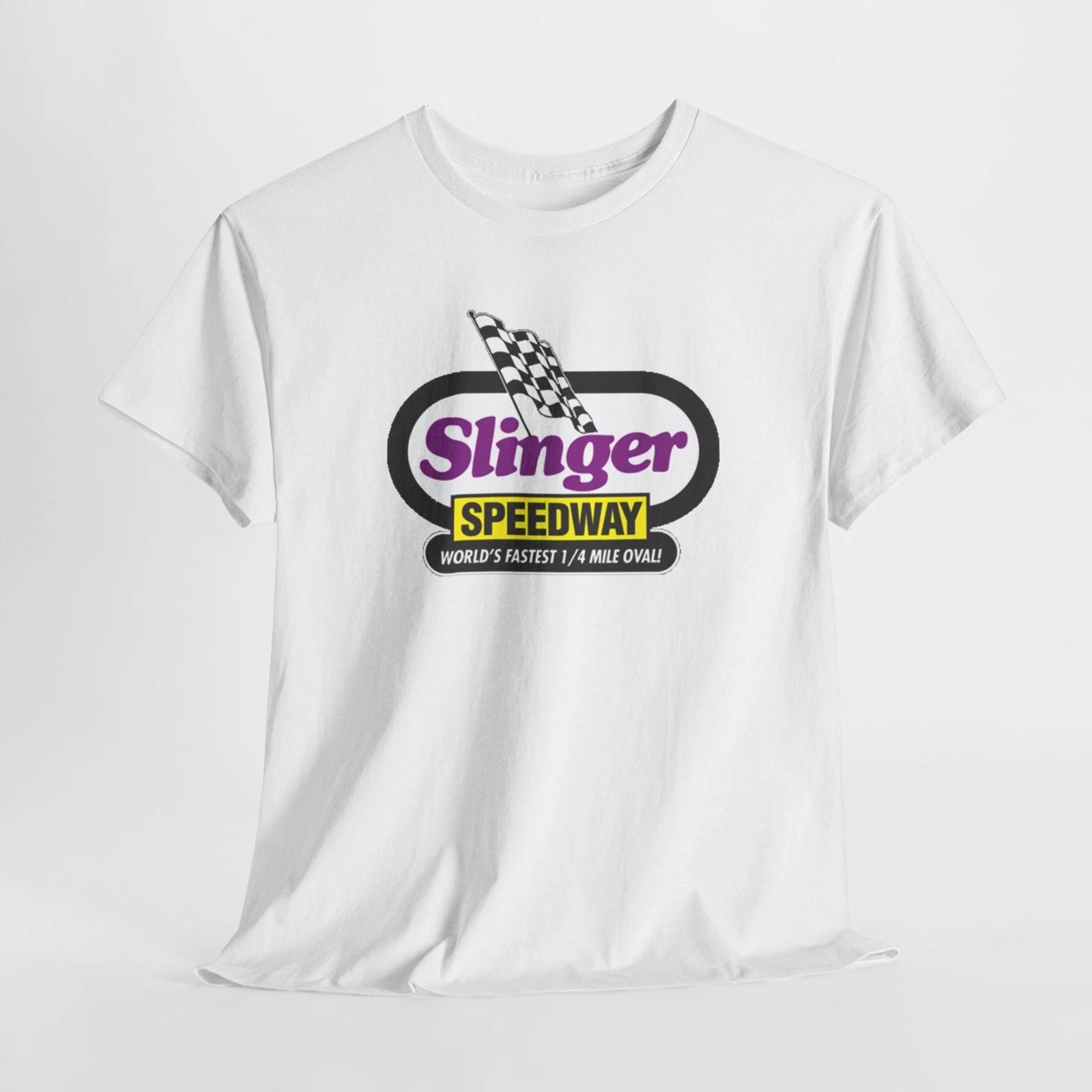 

Slinger Super Speedway Unisex Tee, Quarter-Mile Oval Racing Fan Gift Shirt, M