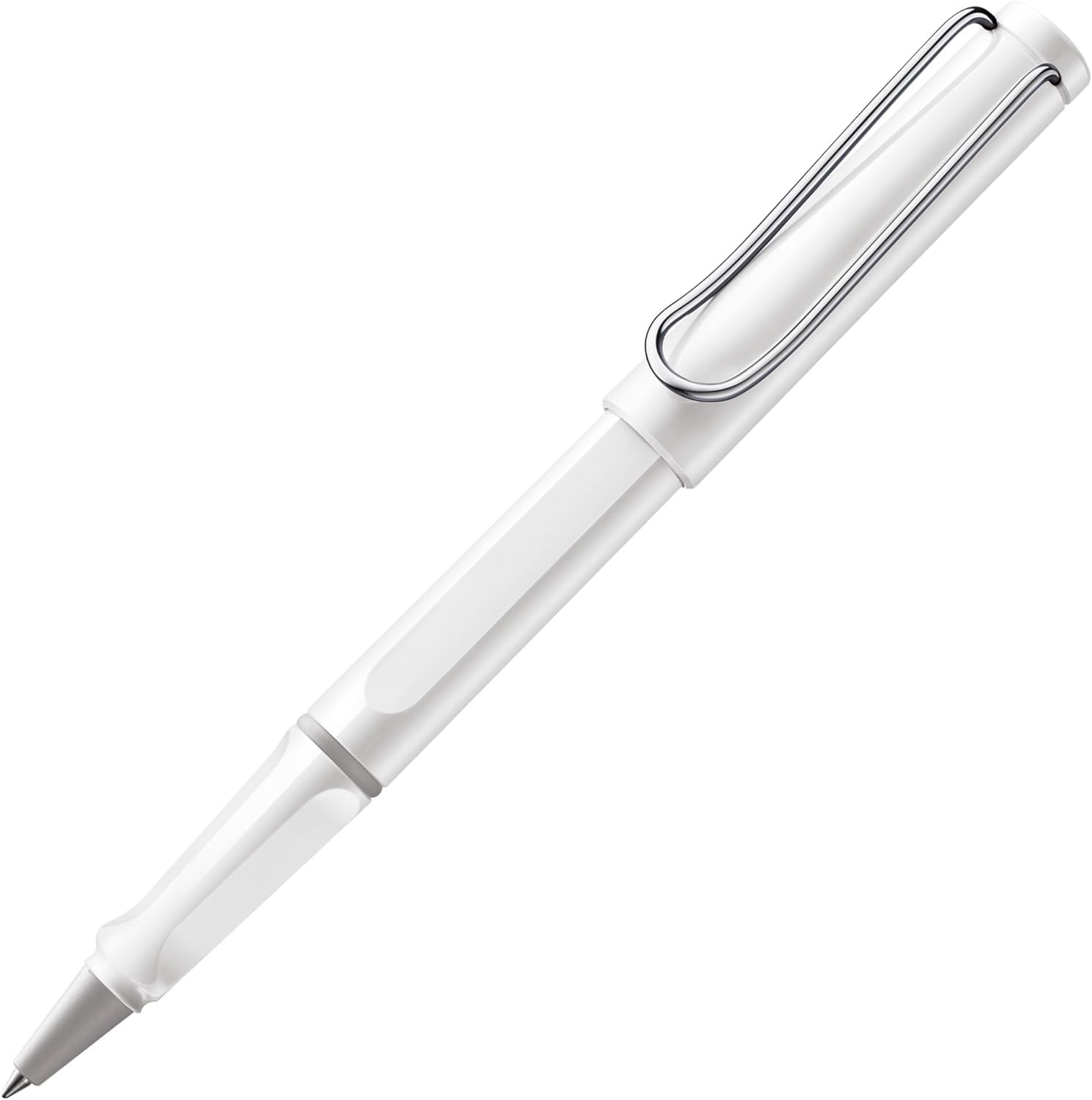 

LAMY Safari White Rollerball Pen Ergonomic Medium Line Width Comfortable for Long Writing Times Made from Durable ASA Plastic Includes LAMY M 63 Black