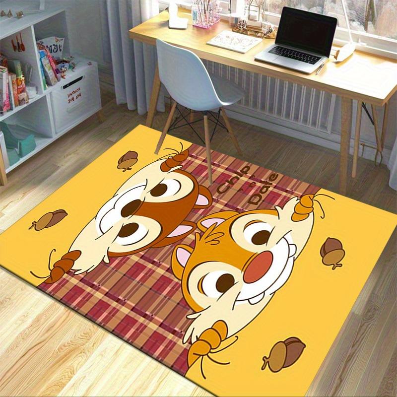 1pc. Cute Chip and Dale Plaid Pattern Rug for Home Decor, Office Carpet, Chair Cover, Outdoor Mat, Gift Ideaz049008