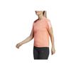 Adidas Logo Round Neck Loose Breathable Sports Training Short Sleeve T-Shirt Women T-Shirts Orange IC5196