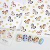 Zodiac 5D Nail Art Sticker Cute Chinese  Year Horse Animals Lucky Pony Manicure Decals Festive Embossed Nail Decoration