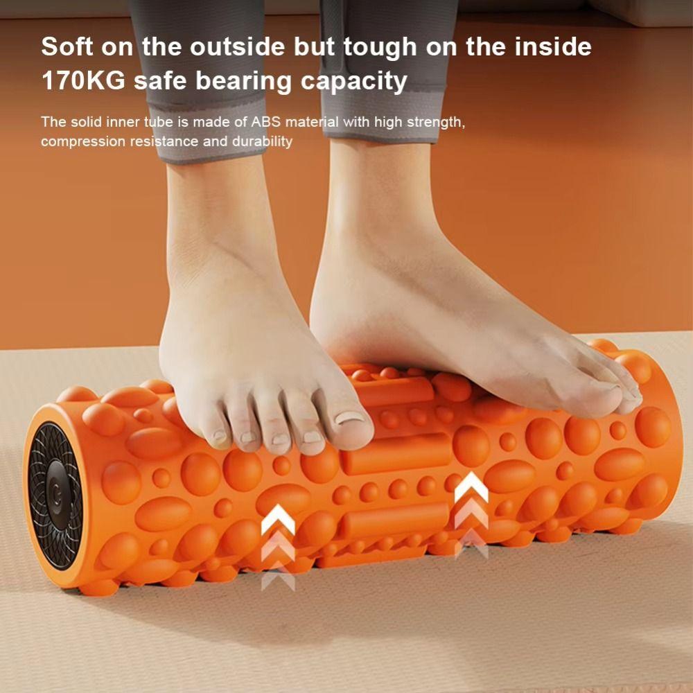 5 Modes Vibrating Foam Roller Adjustable Exercise Muscle Massager Bodybuilding