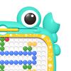 Magnetic Drawing Board Crab Style Safe Plastic Easy Operation Magnetic Dots Board with Pen Cards