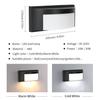 Outdoor Indoor Wall Light Motion/NO Sensor LED Wall lamp IP55 Waterproof AC85-265V ABS 16/30W For Porch Railing Fence Yard Patio