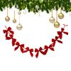 71 Inches Christmas Garland Banner Plush Christmas Tree Decoration Bow Flag Christmas String Garland Holiday Decorations Props