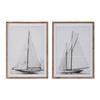 Frame - Sailboat - White - 60 X 2.5 X 80 Cm - Set of 2