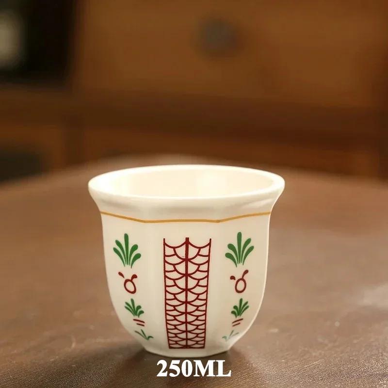 180/250ml Esspresso Cup Ceramics Mugs Middle Eastern Style Hand Held Milk Cappuccino Latte Art Coffee Cup Teaware for Gifts