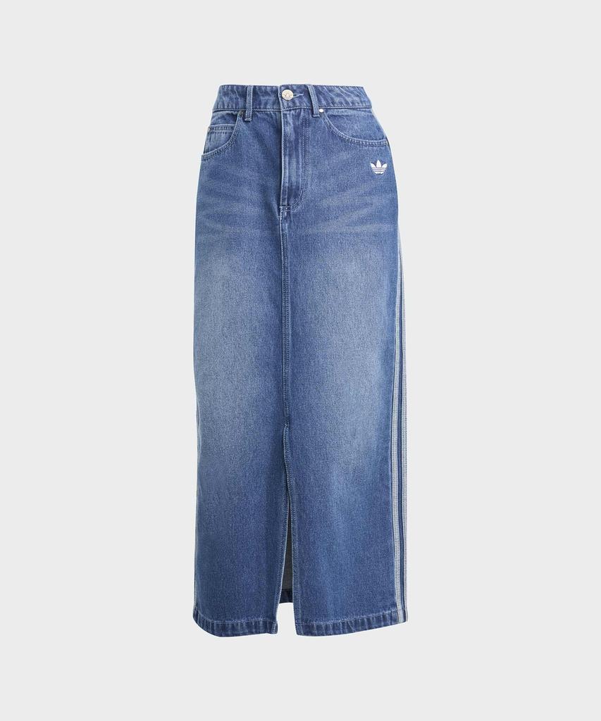 adidas 3-Stripe Denim Long Skirt - Indigo Denim / Jw2658