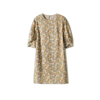 Spring and Summer Comfortable Breathable Geometric Print Dress