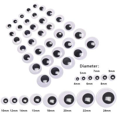 100 PCS 14 Sizes DIY Craft Not Self-adhesive Creative Gift 's Eyes  Accessories Dinosaur Eye