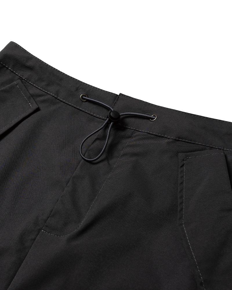 Moa Shirred Cargo Maxi Skirt (Charcoal)