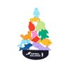Animal Themed Balancing Building Block, Shape Matching Construction, Interactive Wooden Toy For Parents And Children.