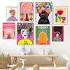 Be Kind Girl Print Canvas Painting Pink Moroccan Indian Archway Poster Boho Religion Positive Wall Pictures Living Room Decor