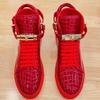 Herren Geprägte Krokodil High Top Casual Sneaker Neue Sportschuhe für Paare
