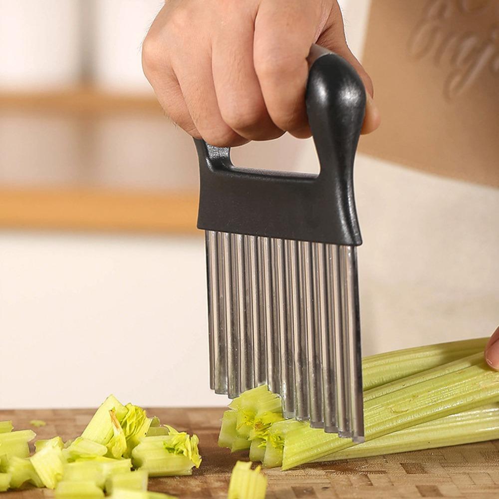 Sharp Wave Potato Cutter Manual Wave French Fries Cutter Potato Slicer  Kitchen Gadgets