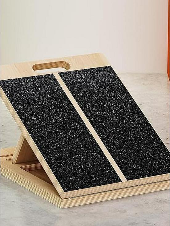 Katlanabilir Ahşap Eğim Tahtası ve Baldır Germe Aleti