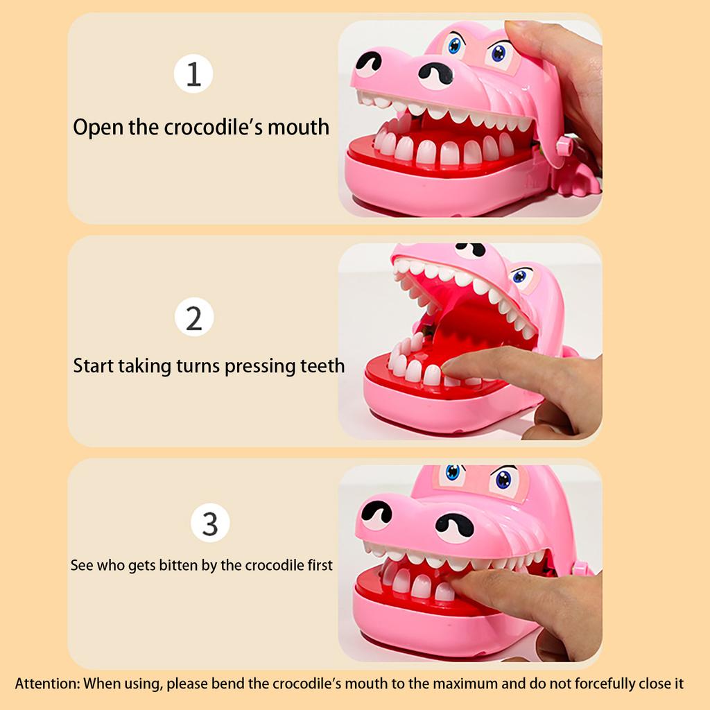 Children'S Crocodile Bite Finger Toy Parent Child Interactive Game Bite Crocodile Toy Trick Man Prop