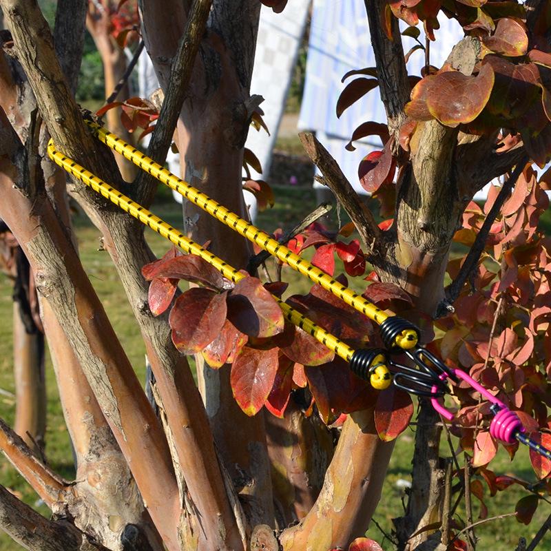 60cm Hochelastisches Outdoor-Bungee-Seil - Verdicktes Gummiband für Zelt, Wäscheleine, Camping und Gepäck