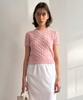 SINOON Sinoon Logo Twisted Knit (Melange Pink)